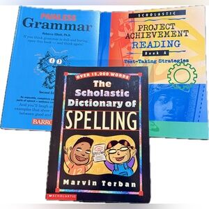 Scholastic Book set of 3 Spelling Reading Grammar Collection Student Teat Prep